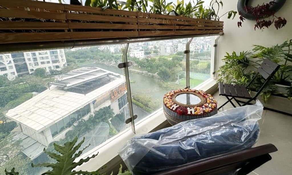 Căn hộ Đảo Kim Cương cho thuê 3 phòng tầng trung đầy đủ nội thất view sông