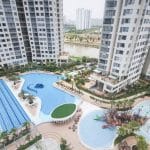 Cho thuê căn hộ Đảo Kim Cương 3 phòng ngủ lầu cao nội thất đẹp view hồ bơi