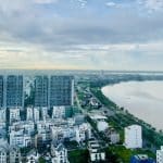 Căn hộ bán Đảo Kim Cương 2 phòng ngủ tầng cao nội thất view sông đầy đủ