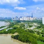 Căn hộ Đảo Kim Cương bán 3 phòng ngủ lầu cao nội thất đầy đủ view sông – L81