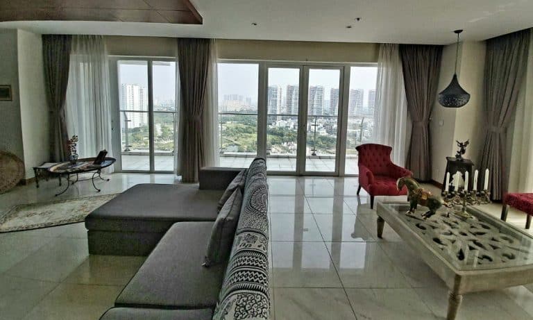 Bán Đảo Kim Cương duplex 4 phòng ngủ lầu cao đầy đủ nội thất view sông