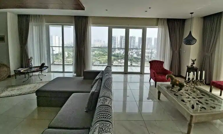 Bán Đảo Kim Cương duplex 4 phòng ngủ lầu cao đầy đủ nội thất view sông