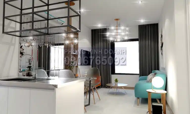 Đảo Kim Cương quận 2 bán 1 phòng ngủ lầu cao nội thất sang view sông